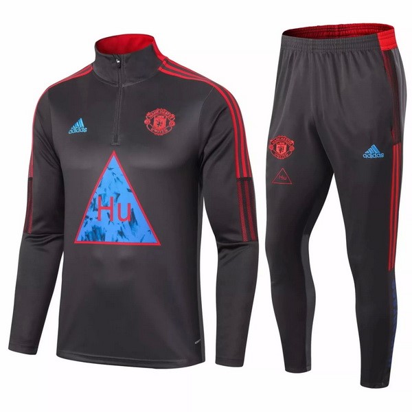 Survetement Manchester United 2020-21 Noir Bleu